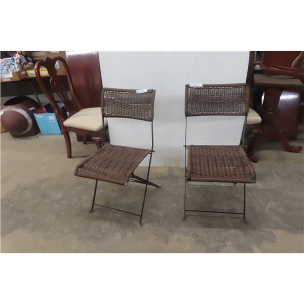 2 Folding Bistro Chairs