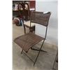 Image 5 : 2 Folding Bistro Chairs