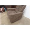 Image 2 : Micro Suede Power Reclining Swivel Chair