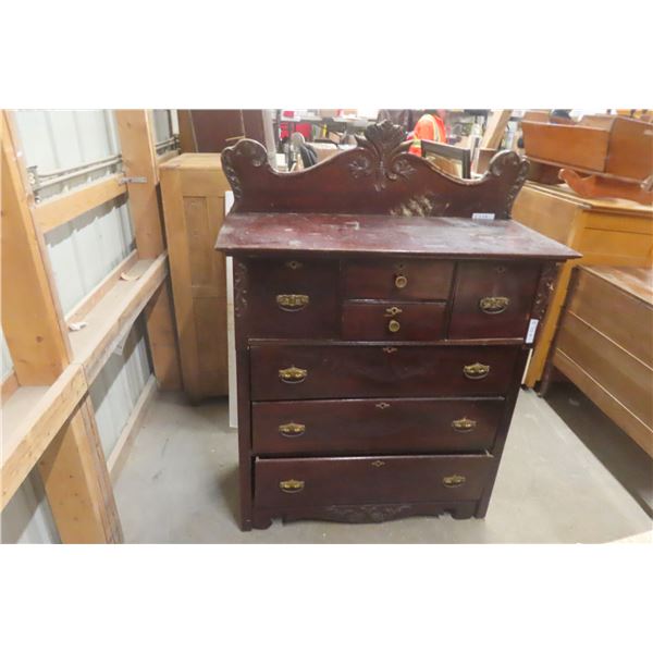 Antique Dresser, 48" x 44" x 19" + Top Piece