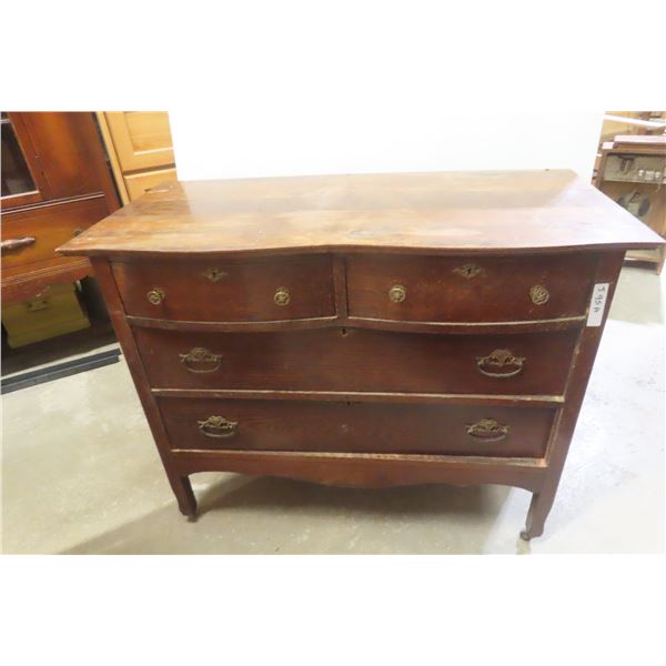 Antique 4-Drawer Dresser, 34" x 42" x 21"