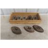 Image 1 : 8 Sad Irons And Wood Box