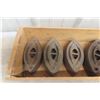 Image 4 : 8 Sad Irons And Wood Box