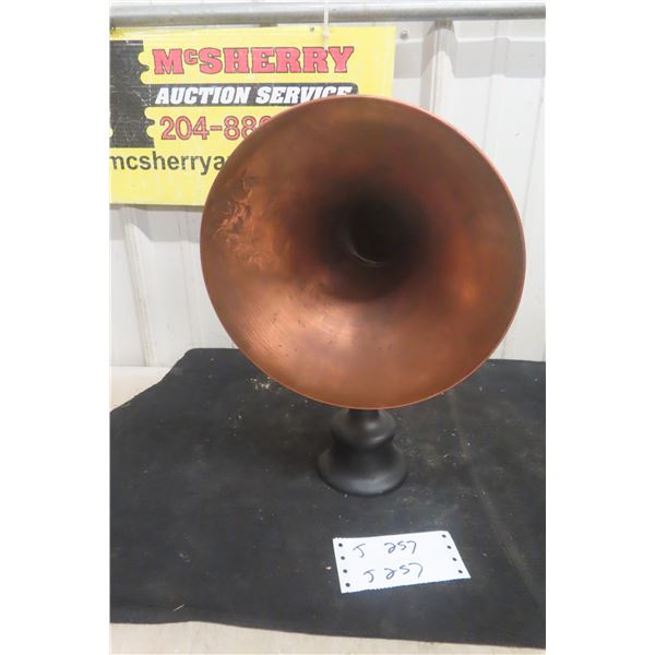Gramophone Record Horn Copper Diameter 9"