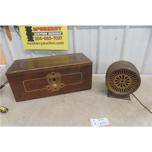 Vintage Speaker And Victor Radio Box No Mechanics