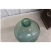 Image 7 : Old Dove Tail Box With Hinged Lid And Glass Bottle 16" Tall 23" x 10" x 10"