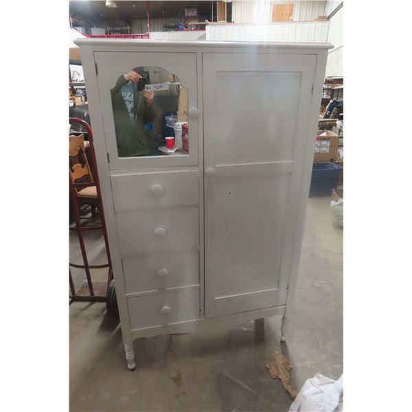 Painted Dresser / Wardrobe Combo 64" x 39" x 18"