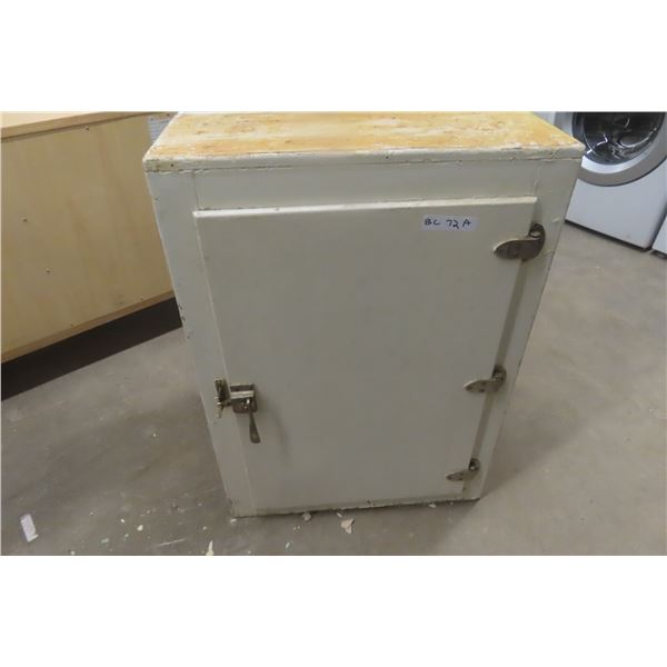 Painted Ice Box Antique 36" x 26" x 20"
