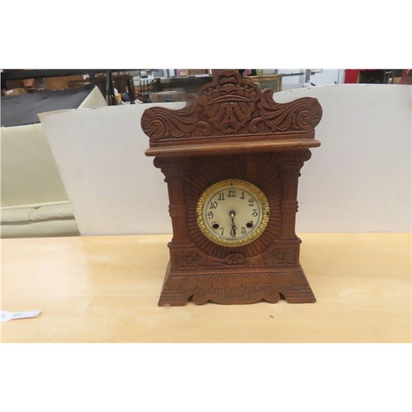 New Haven Ginger Bread Mantel Clock - Wind Design