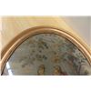 Image 3 : Oval Tapestry Framed Picture Lady And Gentleman 19" x 23"