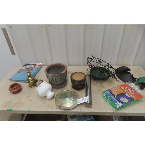 Planter, Bird Feeder, Yard Items