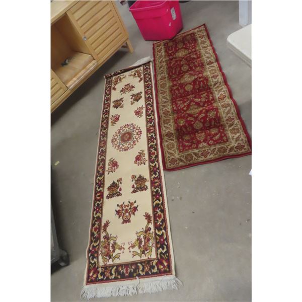 2x Rug Runners 24" x 90", 24" x 76"