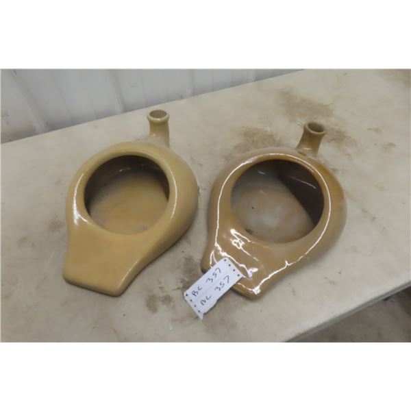 2x Stoneware Chamber Pots