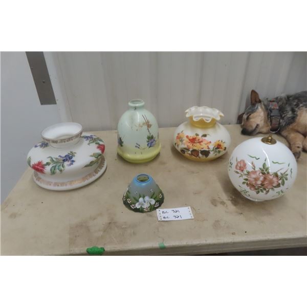 5 x Lamp Shade, Some Hand Painted