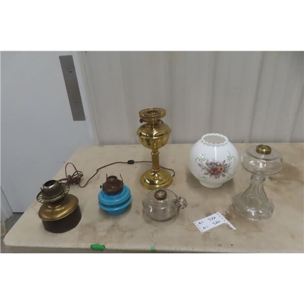 Brass Electric Lamp, Coal Oil Lamp Parts Shade