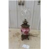 Image 1 : Antique Gone With The Wind Lamp Converted To Electrical