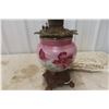 Image 2 : Antique Gone With The Wind Lamp Converted To Electrical