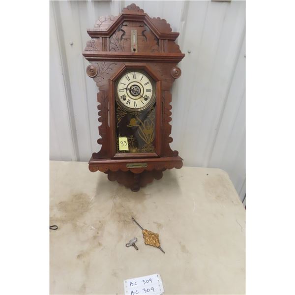 Ginger Bread Clock w/ Level and Thermometer
