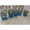 Image 7 : 2x Cobalt Decanters With Silver Inlay + Shot Glasses 4