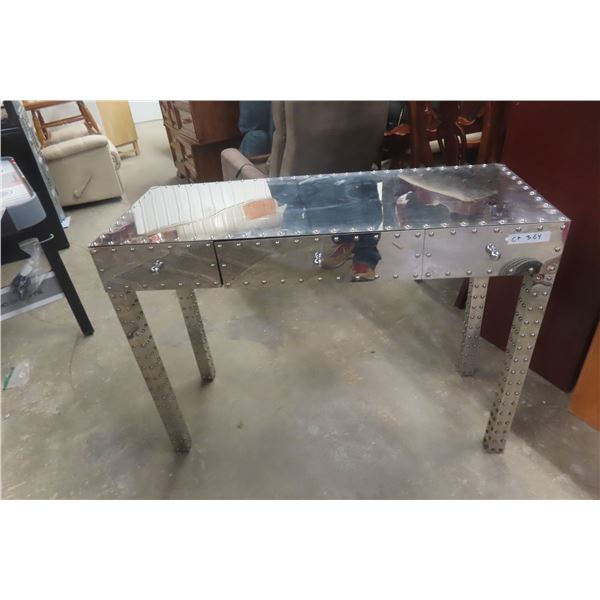 Chrome Style Stand 32" x 18" 44" w/ 3 Drawers