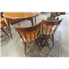Image 6 : Maple Table 29" x 41" Plus 12" Leaf, 4 Chairs, Stepback Cupboard 67" x 40" x 18"