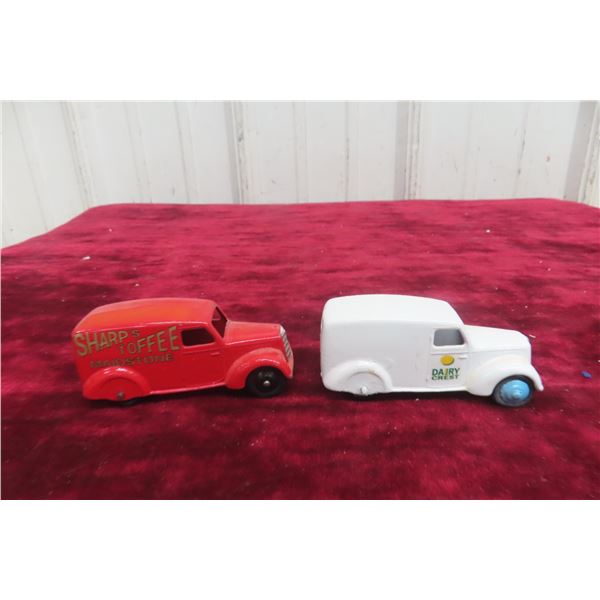 2x Dinky Commer 8-CWT Van + Delivery Van