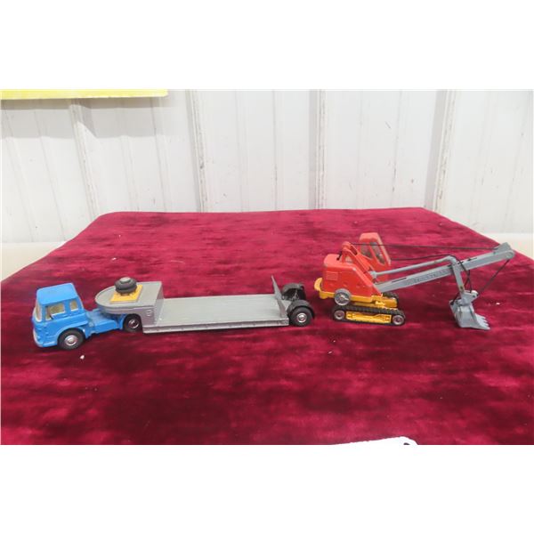 Corgi Major Carrimore Machinery Carrier w/ Corgi Major Preistman Hoe Die Cast 1/43 Scale