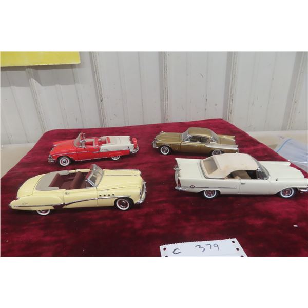 4x Die-Cast Cars, 1/25 Scale