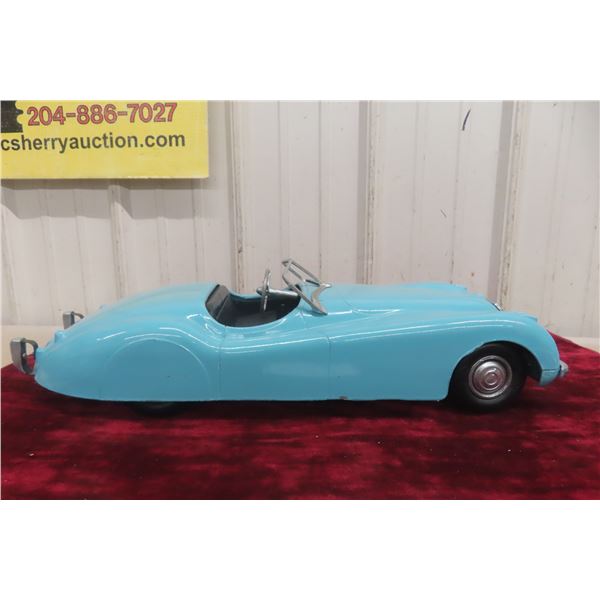 1950s Doepke Model Toys Jaguar XK120, 1/16 Scale, Pressed Steel, Large Scale 1/16