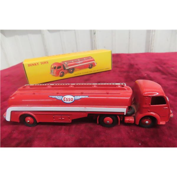 Dinky Toy 32L Esso Tanker Truck & Trailer, 7" Long, w/ Box