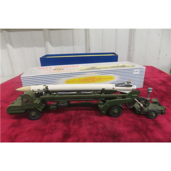 Dinky Super Toy 666 Missile Erecting Vehicle w/ Corporal Missile & Launch Platform, 12" Long, w/Box