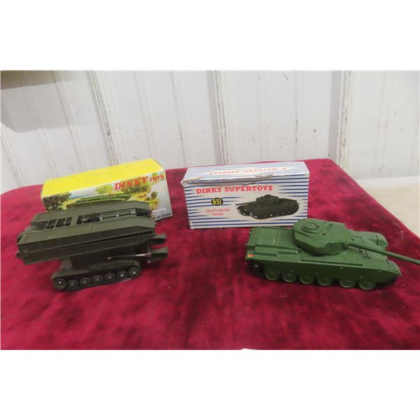 2x Dinky Military Tanks Including Centurion Tank #651