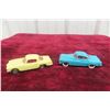 Image 1 : 2x Dinky Cars, Alfa Romeo Coupe 185 And Borgward 549, 4" Long