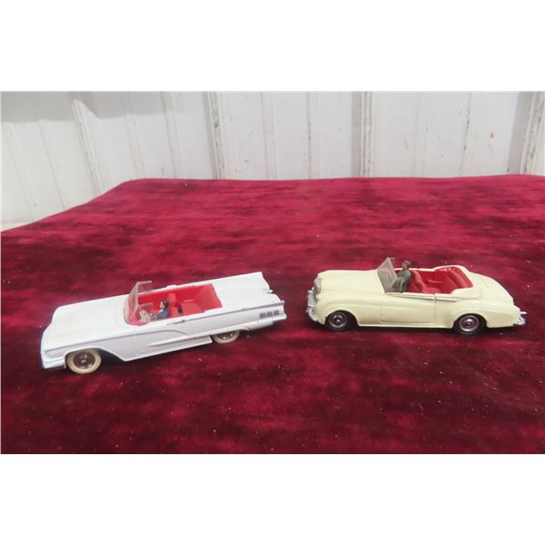 2x Dinky Cars, Bentley #194 And Ford Thunderbird #555
