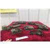 Image 1 : 7x Military Mixed Brand Vehicles Including Solido, Tanks, Trucks And Trailer Gun