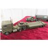 Image 7 : 7x Military Mixed Brand Vehicles Including Solido, Tanks, Trucks And Trailer Gun