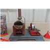 Image 2 : Wilesco D5 Model Steam Engine Boiler, Operates On Fuel Tablets, With Whistle, In Box, 8" x 5" x 9"