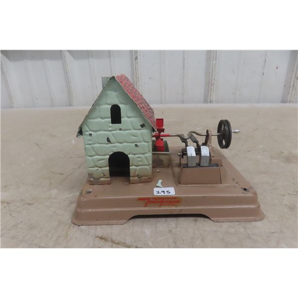 Fleischmann Tin Water Mill Steam Engine Accessory, Vintage, 7" x 6" x 5"