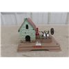 Image 1 : Fleischmann Tin Water Mill Steam Engine Accessory, Vintage, 7" x 6" x 5"