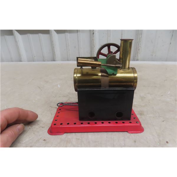 Mamod Stationary Steam Engine, Fuel Tablet Operated, Vintage, 7" x 4" x 6 1/2"