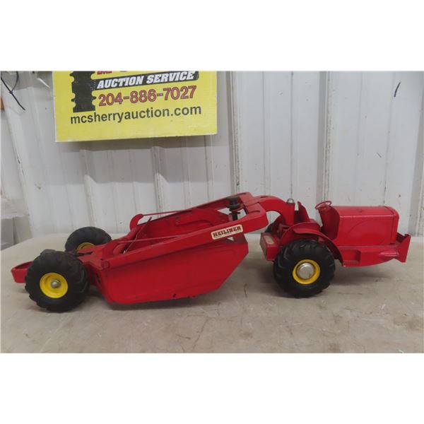 Doepke Model Toy Heiliner Earth Scraper, Pressed Steel, 1950s, 30" Long