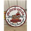 Image 1 : Busted Knuckle Garage Metal Sign, Not Too Old, 25 1/2" Diameter