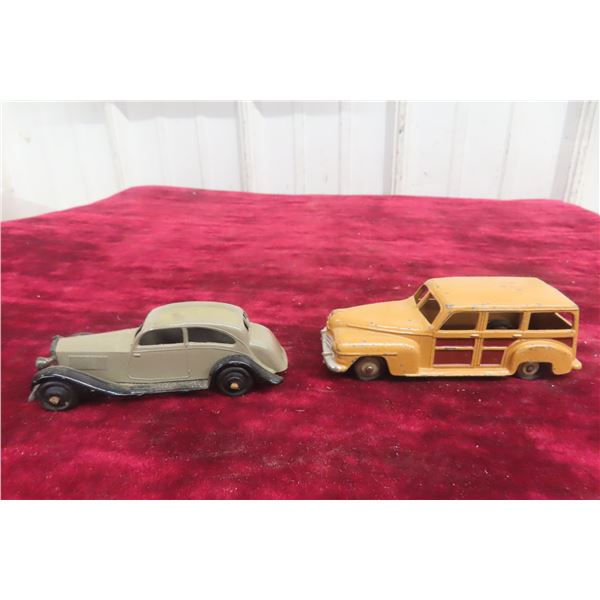 2x Dinky Cars, 4" Long