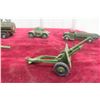 Image 10 : 10x Dinky Military Trucks And Tanks With Guns, Largest 6" Long