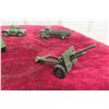 Image 11 : 10x Dinky Military Trucks And Tanks With Guns, Largest 6" Long