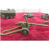 Image 9 : 10x Dinky Military Trucks And Tanks With Guns, Largest 6" Long