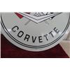Image 4 : Chevrolet Corvette Metal Embossed Sign, Not Too Old, 23 1/2" Diameter