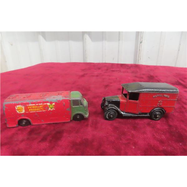 2x Dinky Including Dubbo Shell Tank Truck And Royal Mail, 3 1/2"