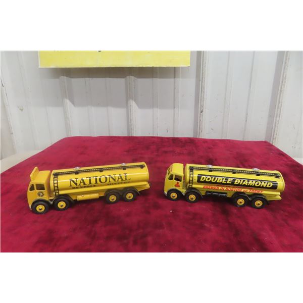 2x Dinky Super Toy Tanker Trucks, 7"
