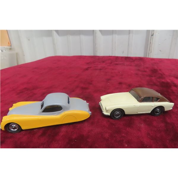 2x Dinky Cars Including Jaguar 157 And AC Aceca No. 167, 3 1/2"